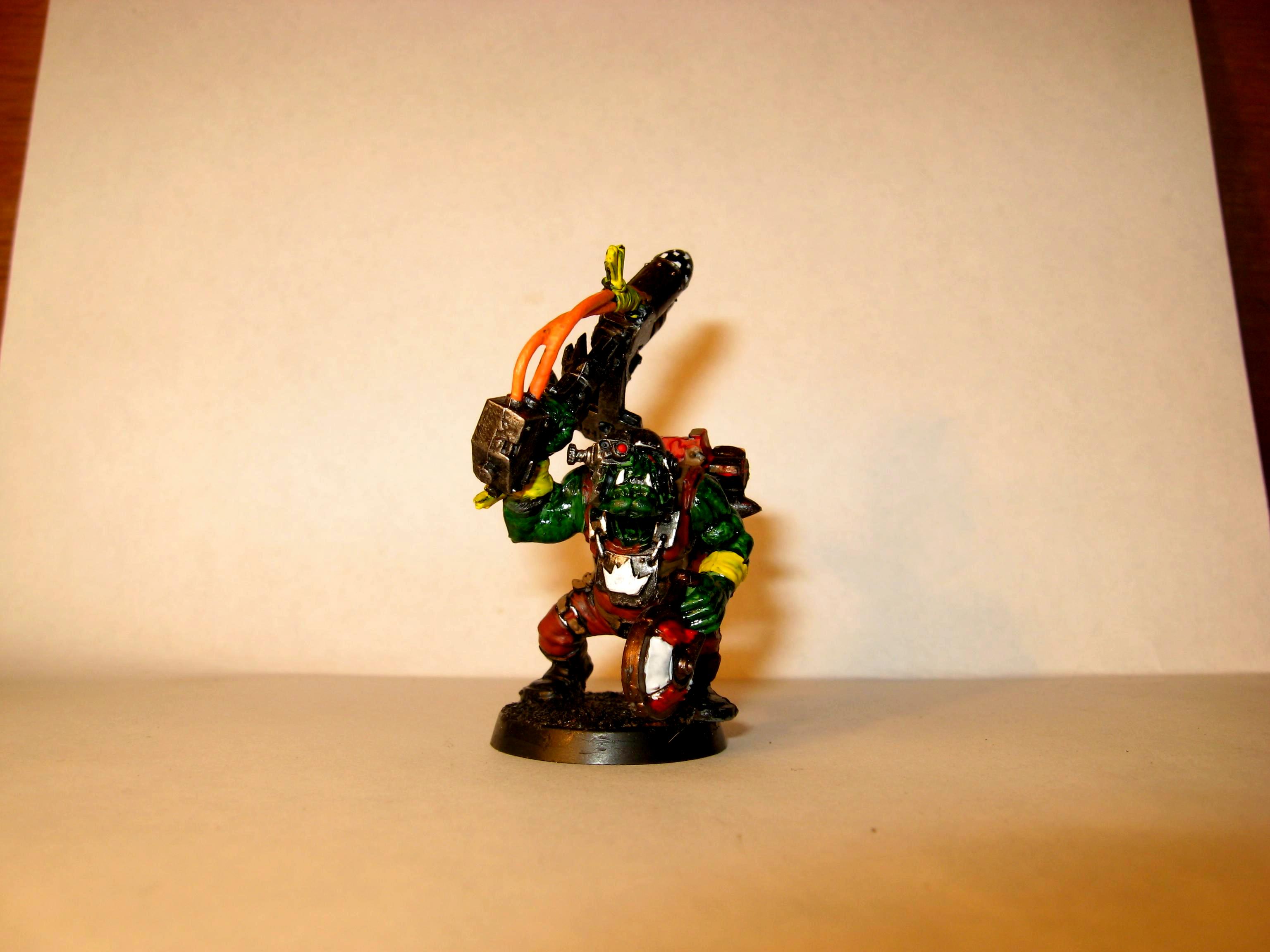 Figurine Warhammer 40k – Ork Boyz – Choppa/Slugga – Peinte – OOP – Occasion